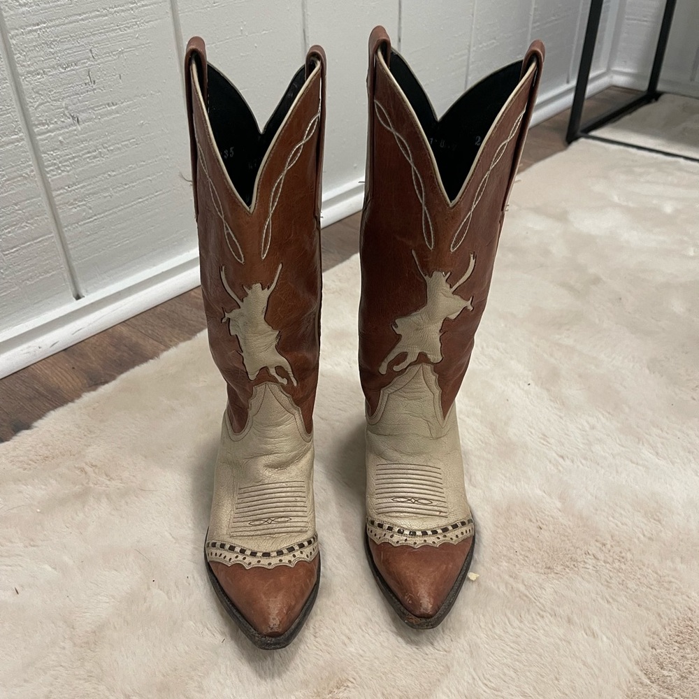 Vintage custom Lary Mayan Cowboy Boots